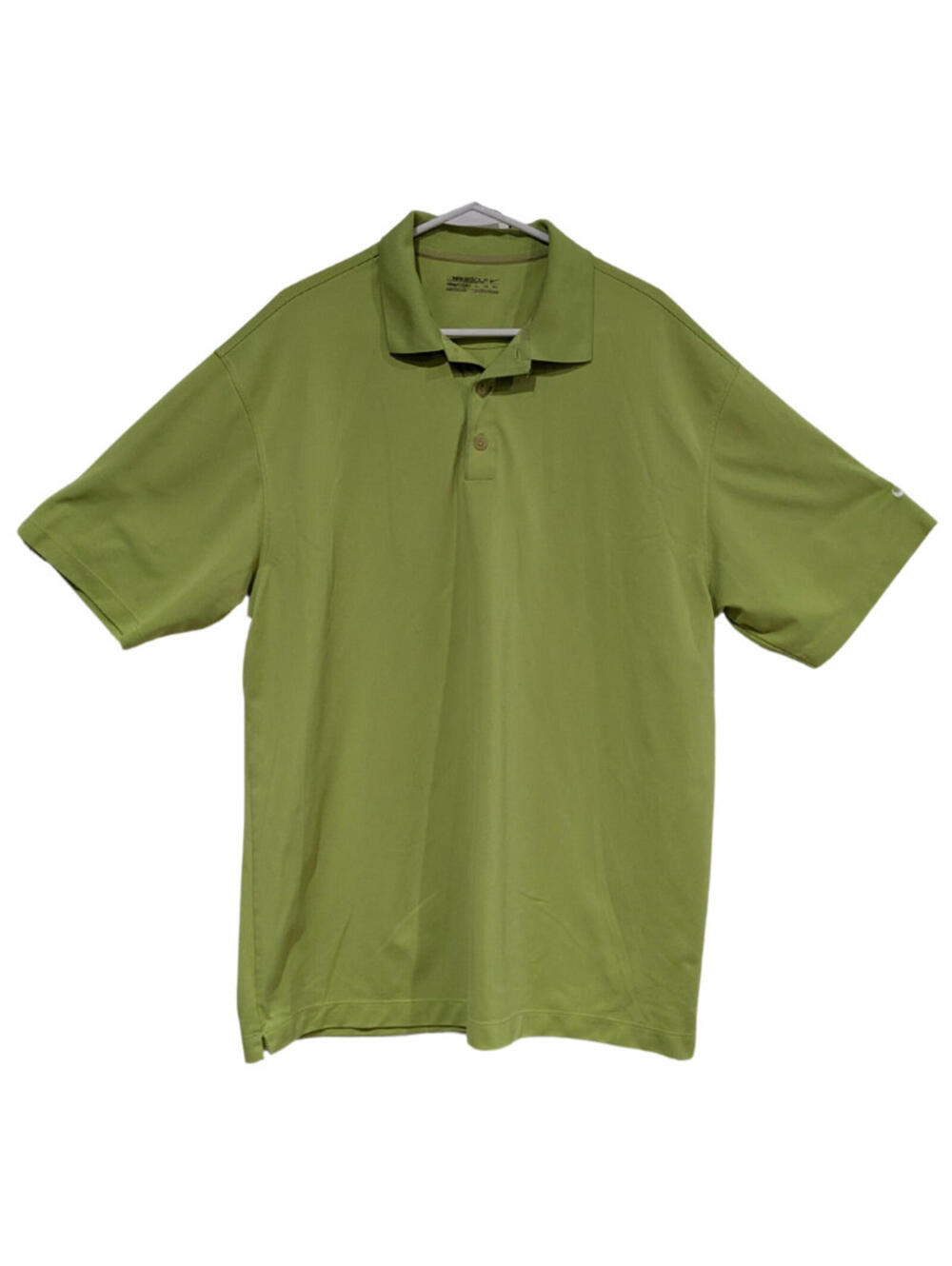 Nike Golf Men's FIT DRY Polo Shirt Bright Green Polyester, Size XL